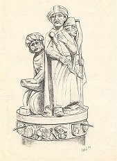 Der Fastnachtsbrunnen an der Tr�nke 1991